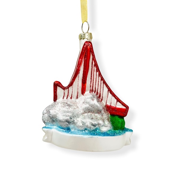 San Francisco Golden Gate Bridge Glass Ornament - Picture 4 of 7
